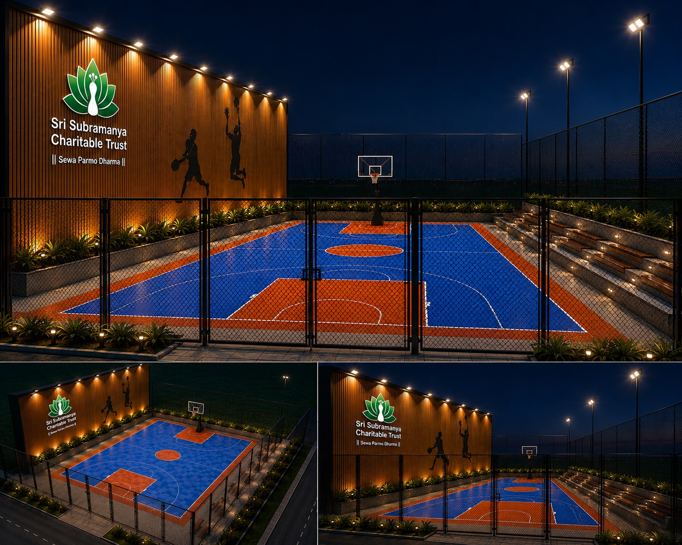 Outdoor Basketball Court