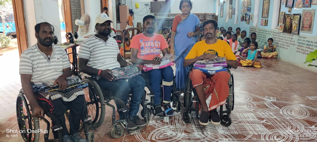 Navaratri New Dress Distribution for Persons with Disabilities