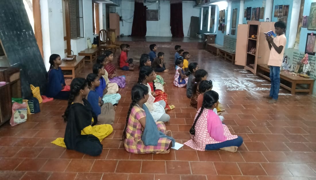 Students at the Ayikudy centre